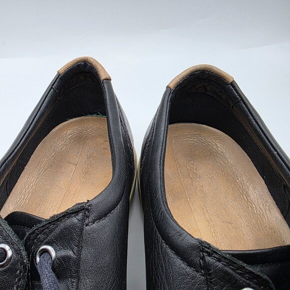 ECCO Soft 7 Mens Size 13 Black Leather Lace Up Shoes Walking Comfort Work Wear - Picture 9 of 13